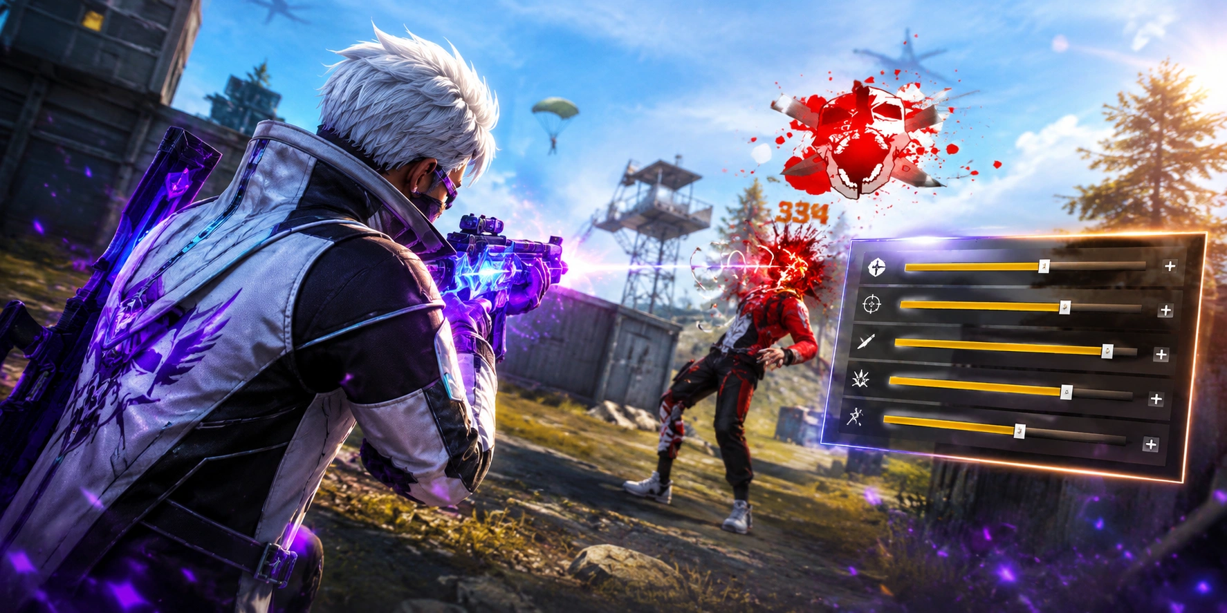 Sensitivitas FF Auto Headshot Semua Senjata, Aim Makin Nempel