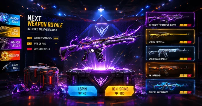 Skin Sniper Ice Bones Treatment Free Fire, Begini Cara Dapatnya
