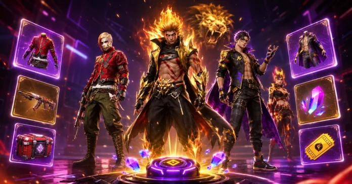Cara Klaim Bundle Burning Leo FF dan Shadow Striker