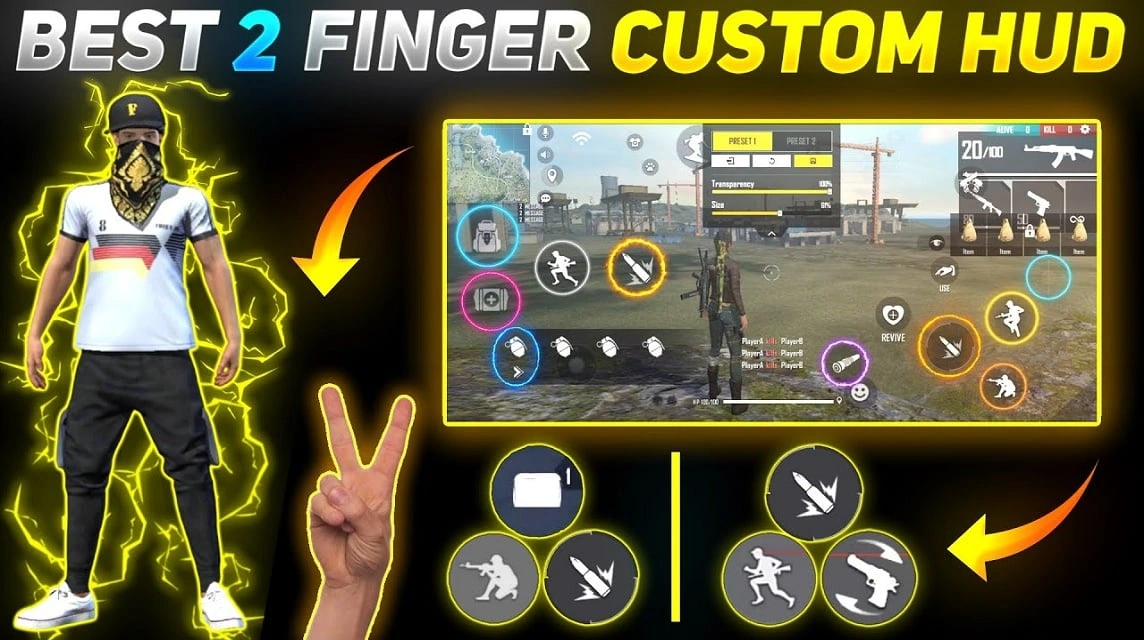 Custom hud Free Fire