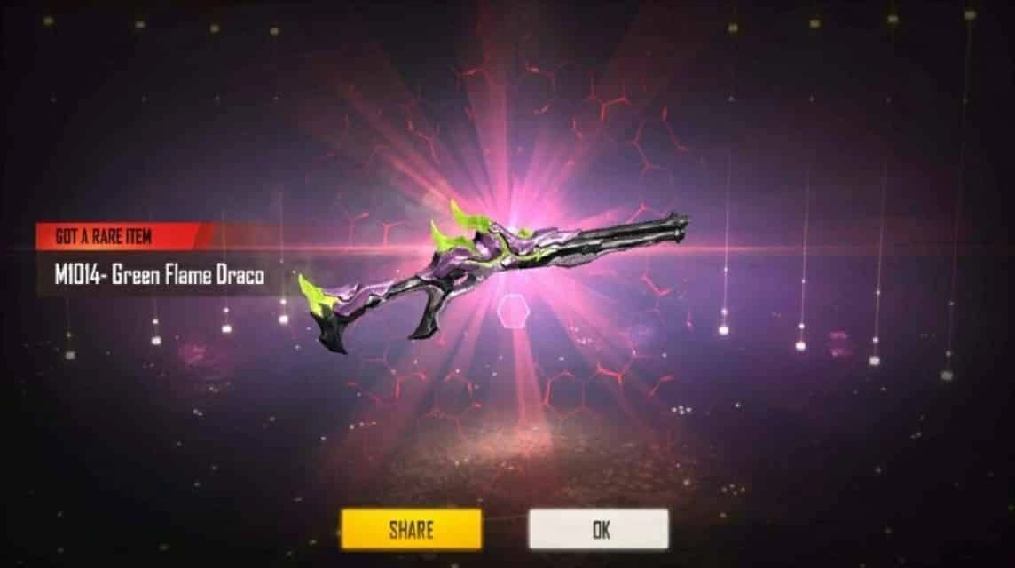 Green flme Draco M1014