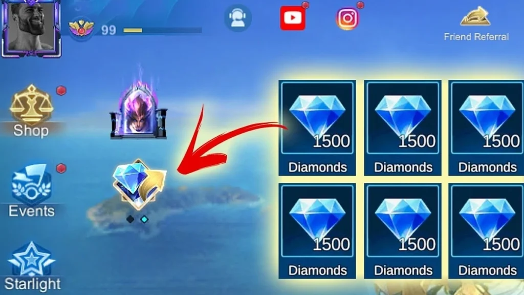cara top up diamon