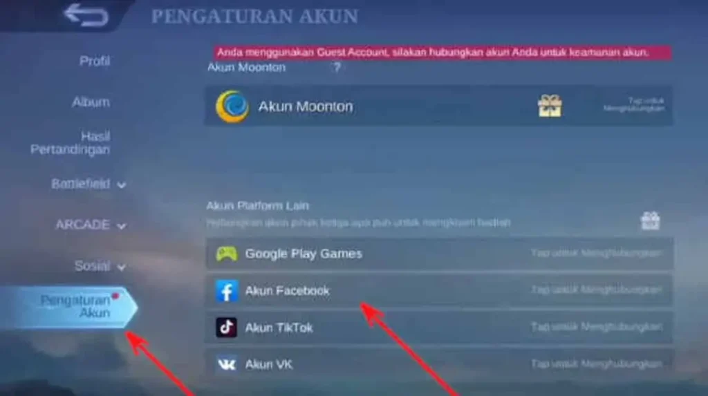 cara buka akun 1