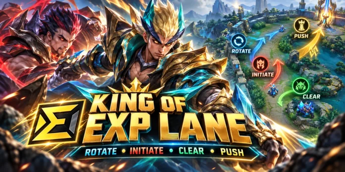 Tugas EXP Lane MLBB: Rotasi, Farming, dan Tips Main yang Benar
